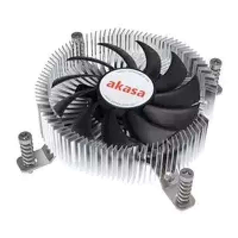 CPU-jäähdytin Akasa Al LGA1700 Thin Mini-ITX:lle — matala alumiinijäähdytyssiili