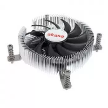 CPU-jäähdytin Akasa Al LGA1700 Thin Mini-ITX:lle — matala alumiinijäähdytyssiili