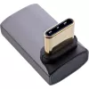 InLine USB4-adapteri, USB-C uros/naaras kulma ylös/alas, alumiini, harmaa