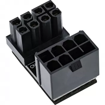InLine sisäinen virtasovitin 180° ATX 8-pin uros naaras musta 26638E
