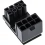 InLine sisäinen virtasovitin 180° ATX 8-pin uros naaras musta 26638E