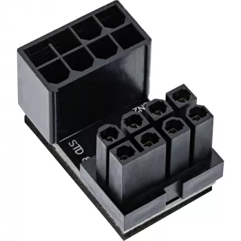 InLine sisäinen virtasovitin 180° ATX 8-pin uros naaras musta 26638E