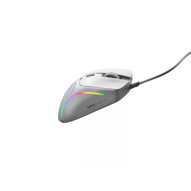 Glorious Gaming Glorious Model D 2 Wired - mattavalkoinen, oikeakätinen, optinen, USB Type-A, 26 000 DPI, valkoinen