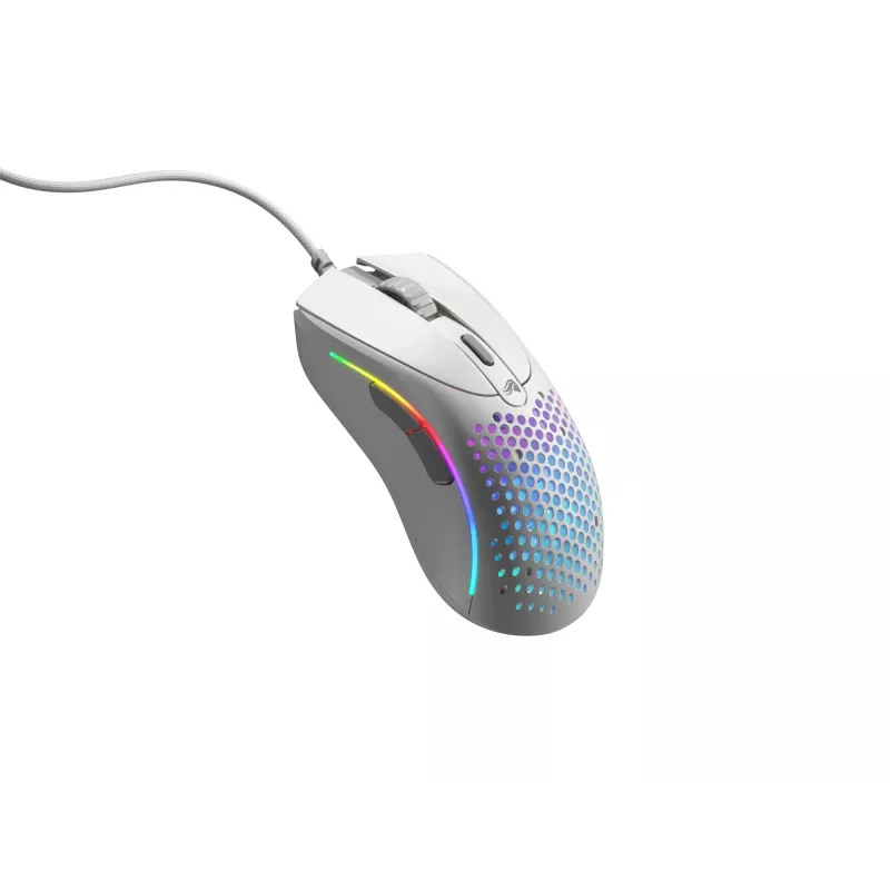 Glorious Gaming Glorious Model D 2 Wired - mattavalkoinen, oikeakätinen, optinen, USB Type-A, 26 000 DPI, valkoinen