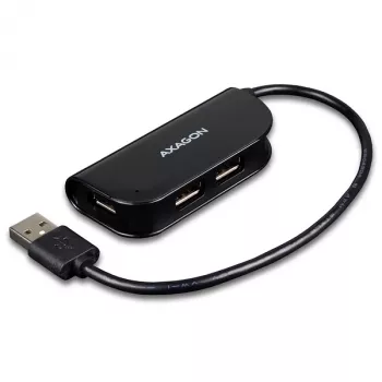 Axagon HUE-X4B USB-keskitin USB 2.0 480 Mbit/s musta