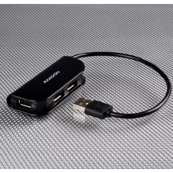 Axagon HUE-X4B USB-keskitin USB 2.0 480 Mbit/s musta