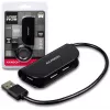 Axagon HUE-X4B USB-keskitin USB 2.0 480 Mbit/s musta