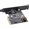 InLine 76660F liitäntäkortti, PCIe x4, USB 3.2 Gen 2x2 (20 Gb/s), 1x USB-C, matalaprofiilinen