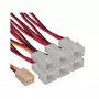 InLine-tuuletinadapterikaapeli Y-kaapeli 3-napainen Molex-liitin / 6x 3-napainen Molex-pistoke