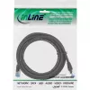 InLine verkkokaapeli S/FTP PiMF Cat.6A halogeeniton 500 MHz musta 0,5 m
