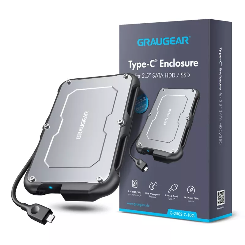 HDD/SSD-kotelo GRAUGEAR G-2502-C-10G 2,5