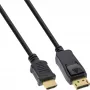 DisplayPort-HDMI-muunninkaapeli InLine 17183 3m musta