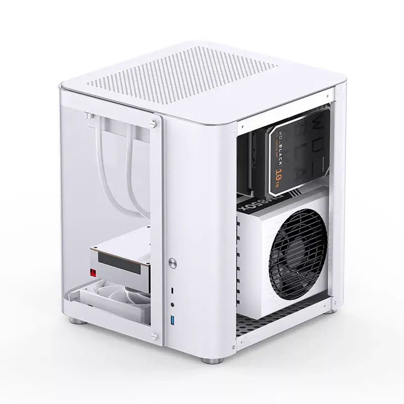 Jonsbo TK-1 2.0 Mini Tower valkoinen PC-kotelo