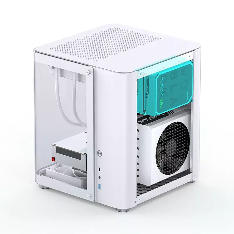 Jonsbo TK-1 2.0 Mini Tower valkoinen PC-kotelo