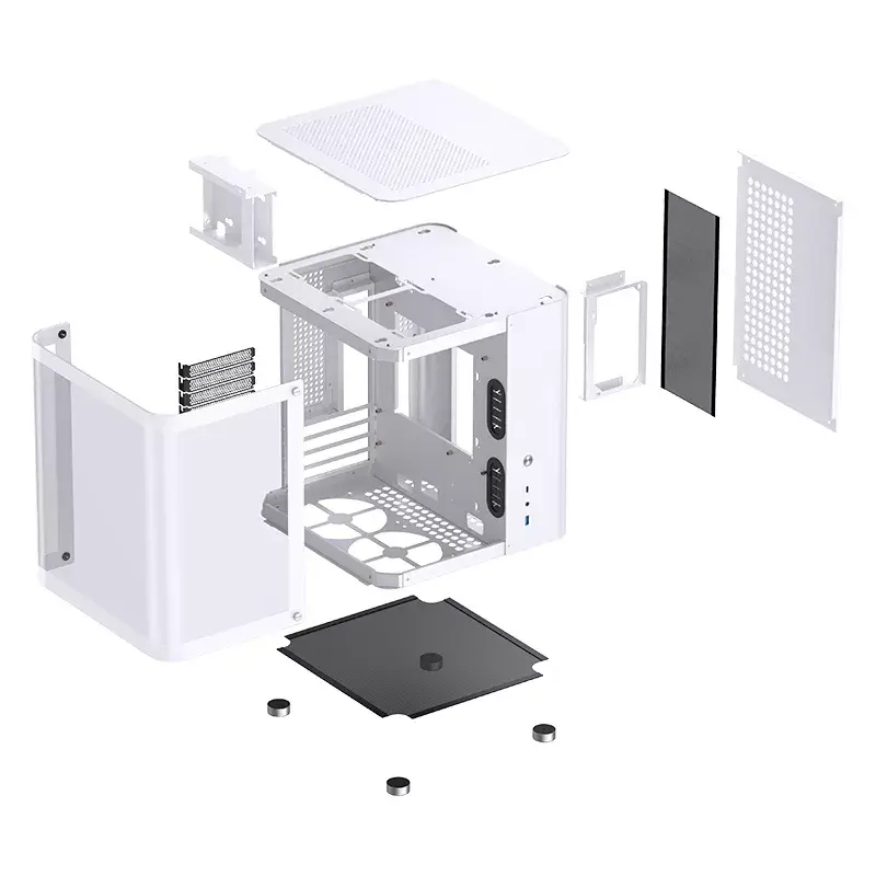 Jonsbo TK-1 2.0 Mini Tower valkoinen PC-kotelo