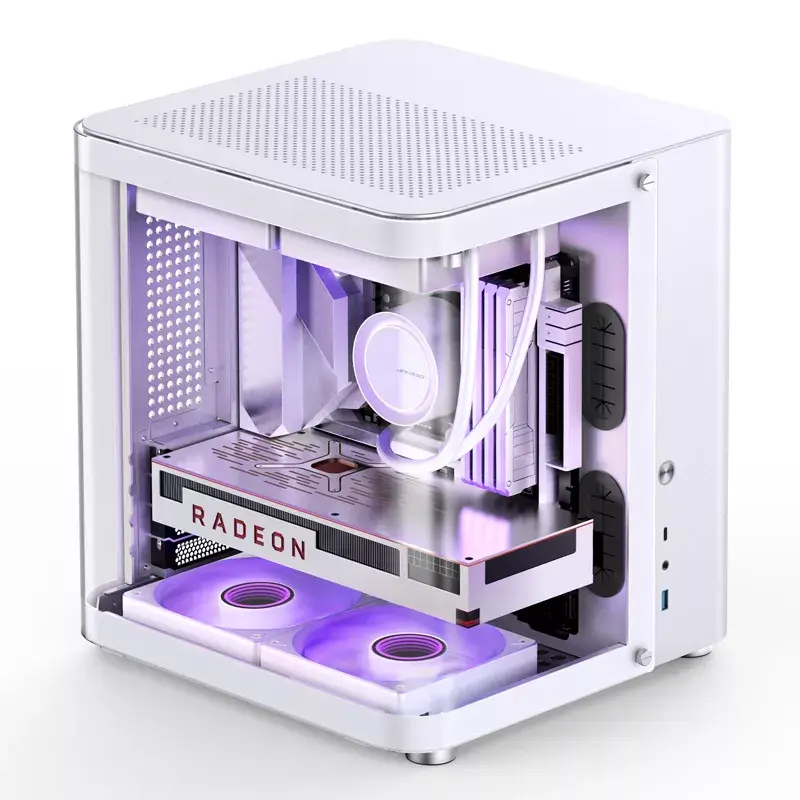 Jonsbo TK-1 2.0 Mini Tower valkoinen PC-kotelo