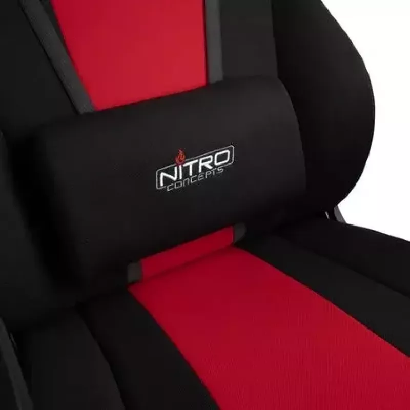 Pehmustettu istuin Nitro Concepts E250 musta punainen korkeussäädettävä