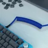 Spiraalikaapeli USB GLORIOUS mekaanisiin näppäimistöihin, GMMK Cobalt Blue GLO-KB-ACC-CBL-COIL-CBLU
