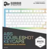 Näppäimistön näppäinhatut Triton Glorious Doubleshot Keycaps V2 — ABS, valkoinen, yhteensopiva GMMK:n kanssa