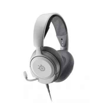 Headset STEELSERIES Arctis Nova 1 johdollinen 3,5 mm, binaural, valkoinen, 1,2 m kaapeli, irrotettava, puomimikrofoni