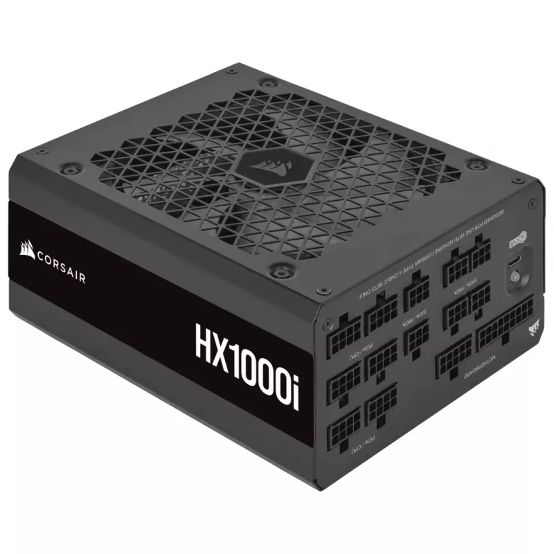 CORSAIR virtalähde - 1000 wattia - Hx1000i - täysin modulaarinen erittäin hiljainen Platinum ATX PC (EU)