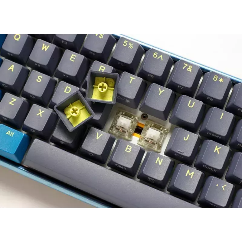 Ducky One 3 Daybreak Mini näppäimistö pelikäyttöön USB saksa musta sininen vihreä