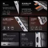 Axagon HMC-KB-US, USB 5Gbps keskitin näppäimistöllä, HDMI 4K/60Hz, 3x USB-A, SD/mSD, ääni, PD 100, US-asettelu