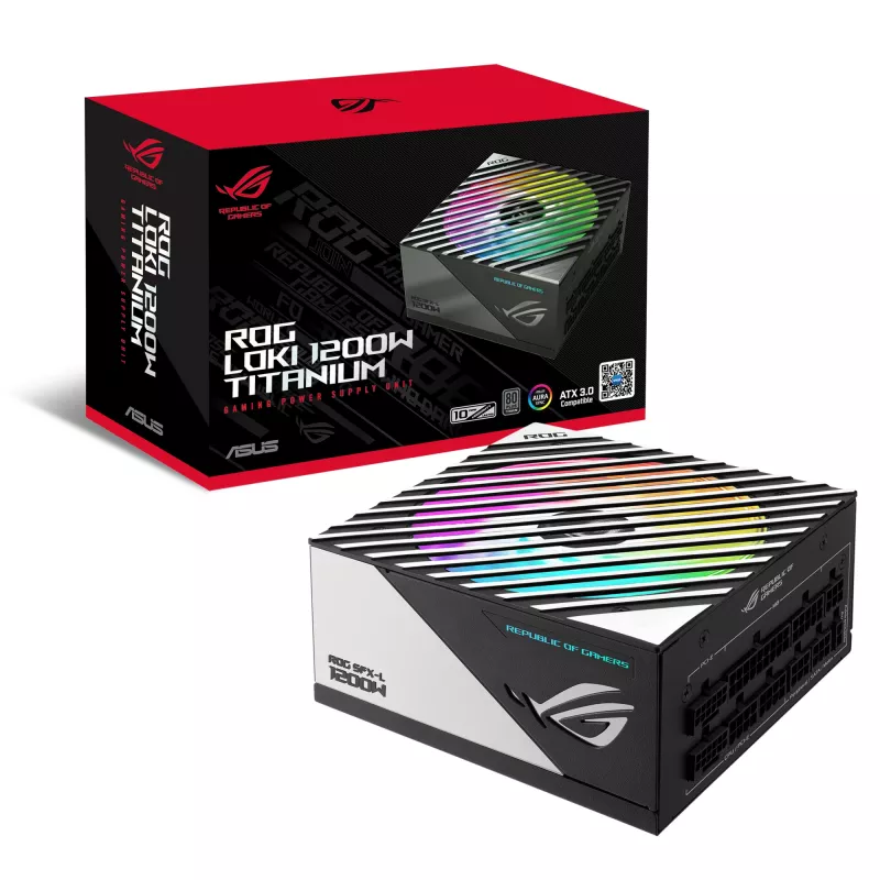 ASUS ROG -LOKI-1200T-SFX-L-GAMING virtalähde 1200 W 20+4 pin ATX musta, hopea