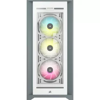 CORSAIR iCUE 5000X RGB - Tempered Glass Mid-Tower ATX PC Smart -kotelo - valkoinen