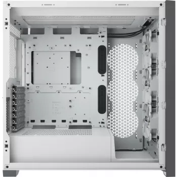 CORSAIR iCUE 5000X RGB - Tempered Glass Mid-Tower ATX PC Smart -kotelo - valkoinen