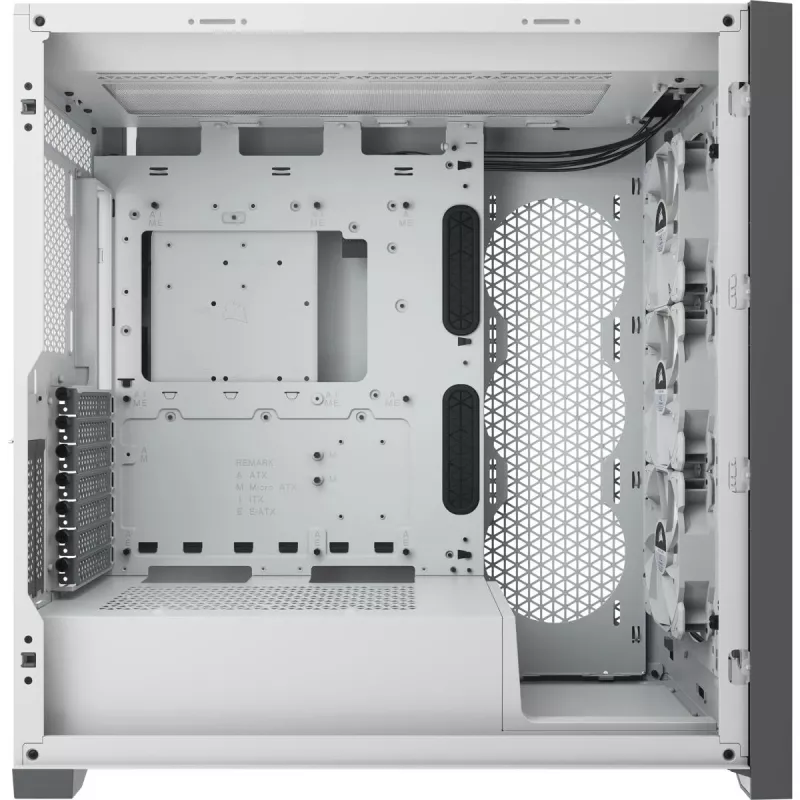 CORSAIR iCUE 5000X RGB - Tempered Glass Mid-Tower ATX PC Smart -kotelo - valkoinen