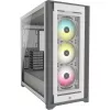 CORSAIR iCUE 5000X RGB - Tempered Glass Mid-Tower ATX PC Smart -kotelo - valkoinen
