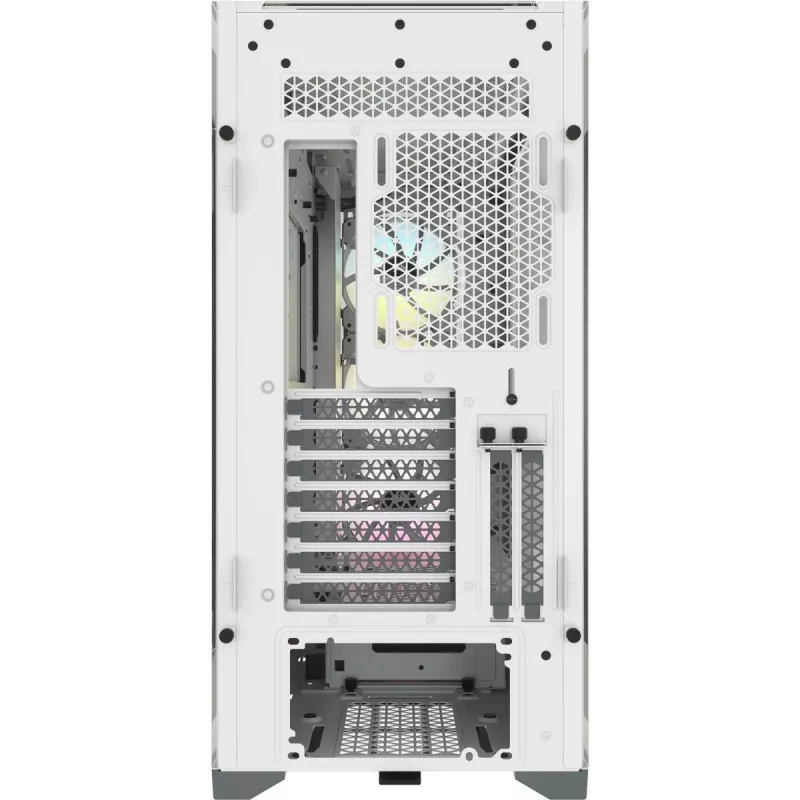 CORSAIR iCUE 5000X RGB - Tempered Glass Mid-Tower ATX PC Smart -kotelo - valkoinen