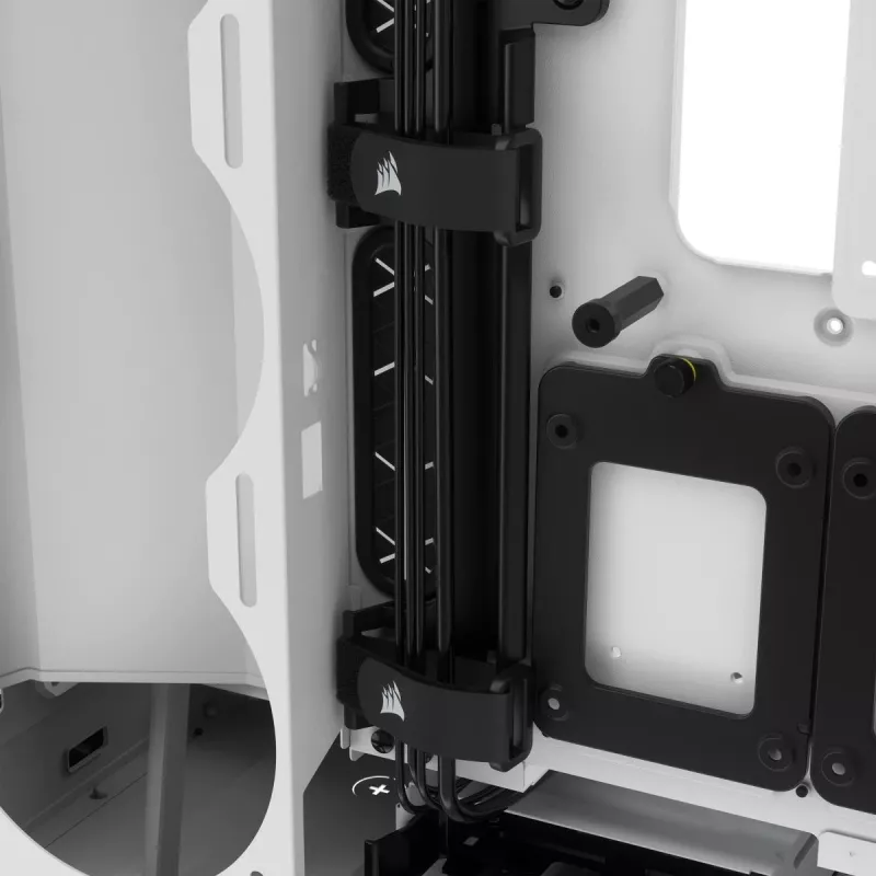 CORSAIR iCUE 5000X RGB - Tempered Glass Mid-Tower ATX PC Smart -kotelo - valkoinen