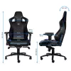 noblechairs EPIC NBL-PU-BLU-002 pelituoli, musta/sininen