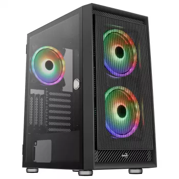 Aerocool GRAPHITEV3 tietokonekotelo 3 ARGB 14 cm tuuletinta