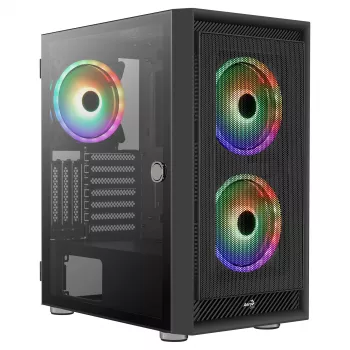 Aerocool GRAPHITEV3 tietokonekotelo 3 ARGB 14 cm tuuletinta