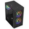 AeroCool Graphite v3 (Graphite-G-BK-v3) ACCM-PB24133.11 Midi Tower -tietokonekotelo, ATX/MicroATX/Mini-ITX, karkaistu lasia oleva sivupaneeli, ilman virtalähdettä, musta