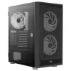 AeroCool Graphite v3 (Graphite-G-BK-v3) ACCM-PB24133.11 Midi Tower -tietokonekotelo, ATX/MicroATX/Mini-ITX, karkaistu lasia oleva sivupaneeli, ilman virtalähdettä, musta