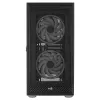 AeroCool Graphite v3 (Graphite-G-BK-v3) ACCM-PB24133.11 Midi Tower -tietokonekotelo, ATX/MicroATX/Mini-ITX, karkaistu lasia oleva sivupaneeli, ilman virtalähdettä, musta