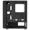 AeroCool Graphite v3 (Graphite-G-BK-v3) ACCM-PB24133.11 Midi Tower -tietokonekotelo, ATX/MicroATX/Mini-ITX, karkaistu lasia oleva sivupaneeli, ilman virtalähdettä, musta