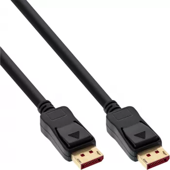 InLine DisplayPort 1.4 -kaapeli, 8K4K, musta, kulta, 1,5 m