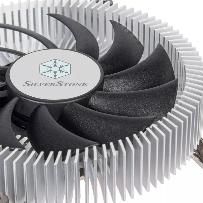 SilverStone SST-NT07-1700 matalaprofiilinen suorittimen ilmajäähdytin, 80 mm, 1500–3600 rpm, musta