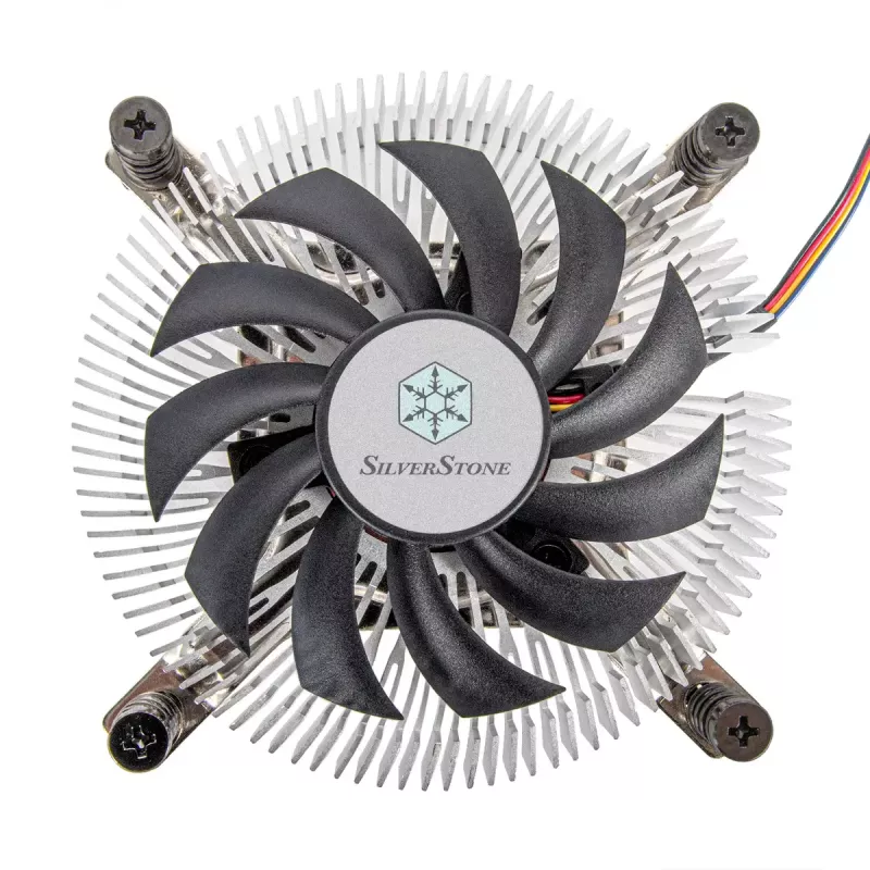 SilverStone SST-NT07-1700 matalaprofiilinen suorittimen ilmajäähdytin, 80 mm, 1500–3600 rpm, musta