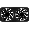 Aerocool ASTRO24 Dual Fan PC 12 cm ARGB LED tärinänvaimennus musta