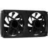 Aerocool ASTRO24 Dual Fan PC 12 cm ARGB LED tärinänvaimennus musta