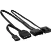 Aerocool ASTRO24 Dual Fan PC 12 cm ARGB LED tärinänvaimennus musta