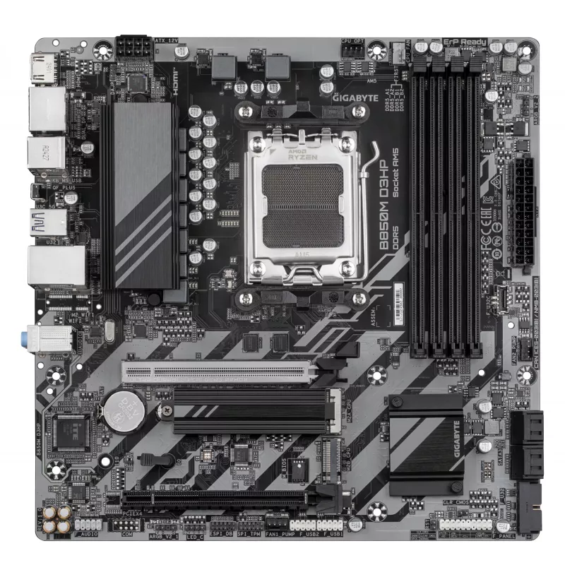Emolevy GIGABYTE B850M D3HP, AMD B850, AM5, Micro ATX