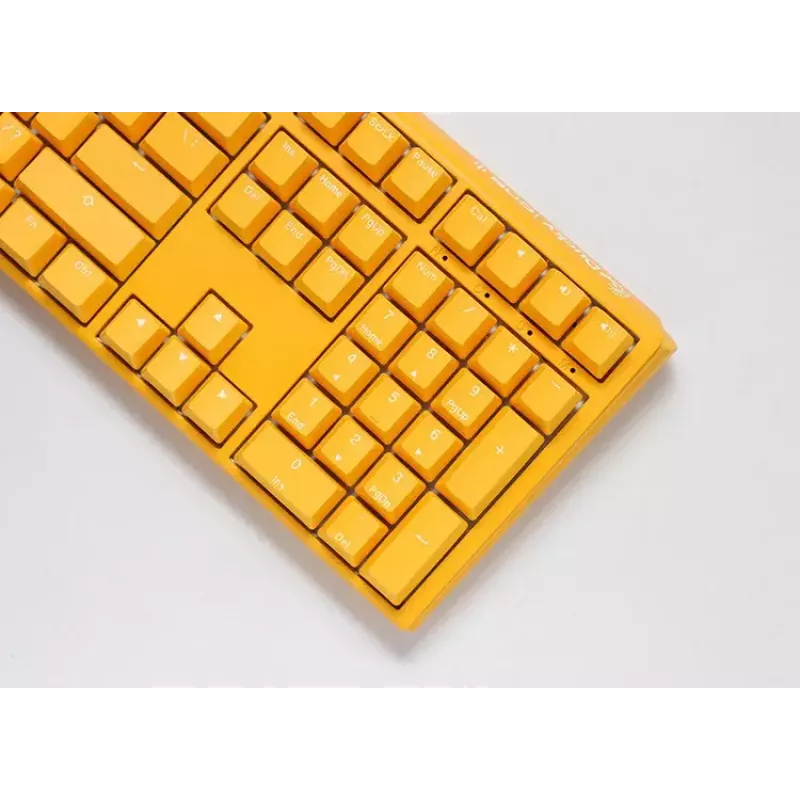 Ducky One 3 keltainen -näppäimistö pelikäyttöön USB saksa Full-Size RGB LED