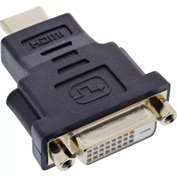 InLine HDMI - DVI adapteri pistoke / 24+1 liitin kullattu, 4K2K